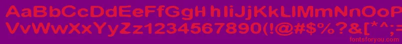 IAm Font – Red Fonts on Purple Background