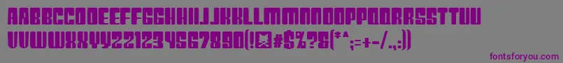 Шрифт PlasticNo.29 – фиолетовые шрифты на сером фоне