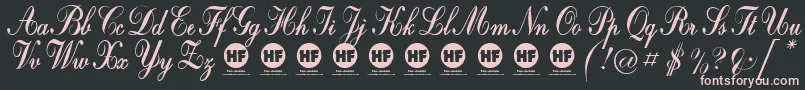 CrystalSymphonyPersonalUseOnly Font – Pink Fonts on Black Background