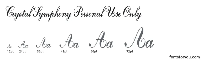 CrystalSymphonyPersonalUseOnly Font Sizes