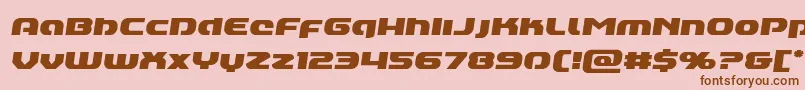 Annapolislowercasesemital Font – Brown Fonts on Pink Background