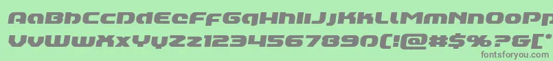 Annapolislowercasesemital Font – Gray Fonts on Green Background