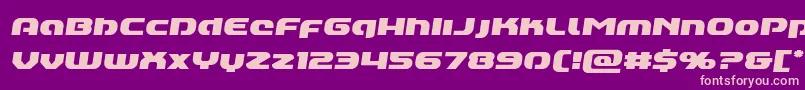 Annapolislowercasesemital Font – Pink Fonts on Purple Background