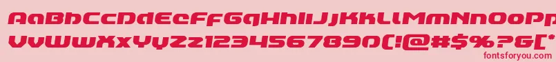 Annapolislowercasesemital Font – Red Fonts on Pink Background