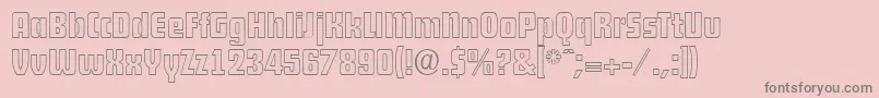 DekodisplayopenserialRegular Font – Gray Fonts on Pink Background