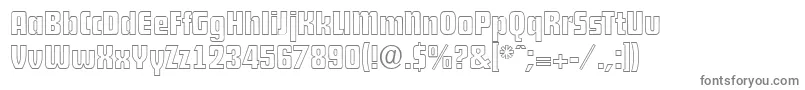 DekodisplayopenserialRegular Font – Gray Fonts on White Background