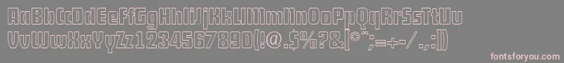 DekodisplayopenserialRegular Font – Pink Fonts on Gray Background