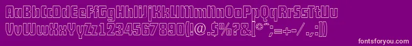 DekodisplayopenserialRegular Font – Pink Fonts on Purple Background