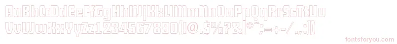 DekodisplayopenserialRegular Font – Pink Fonts on White Background