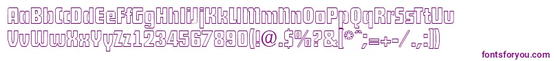 DekodisplayopenserialRegular-Schriftart – Violette Schriften