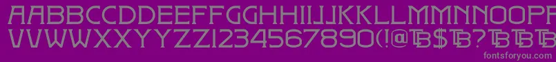 DkBadehaus Font – Gray Fonts on Purple Background