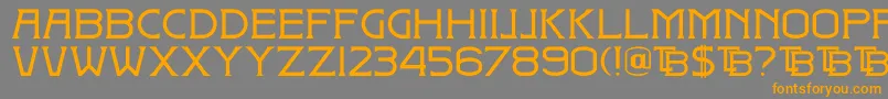 DkBadehaus Font – Orange Fonts on Gray Background