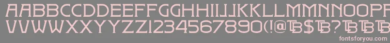 DkBadehaus Font – Pink Fonts on Gray Background