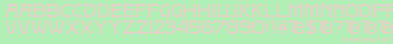 DkBadehaus Font – Pink Fonts on Green Background
