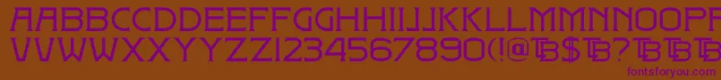 DkBadehaus Font – Purple Fonts on Brown Background