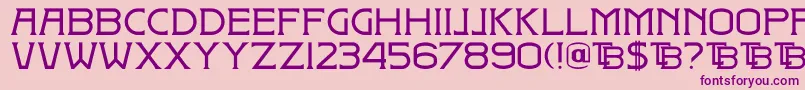 DkBadehaus Font – Purple Fonts on Pink Background