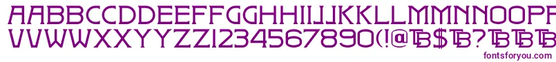 DkBadehaus Font – Purple Fonts on White Background