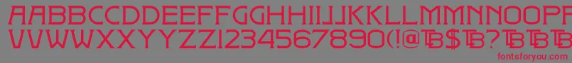 DkBadehaus Font – Red Fonts on Gray Background