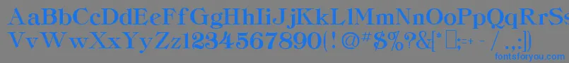 CordellaHeavyRegular Font – Blue Fonts on Gray Background