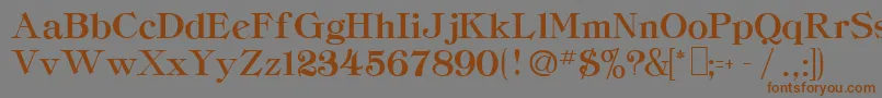 CordellaHeavyRegular Font – Brown Fonts on Gray Background