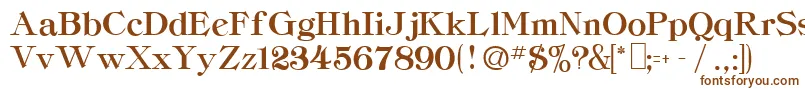 CordellaHeavyRegular Font – Brown Fonts on White Background