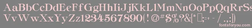 CordellaHeavyRegular Font – Pink Fonts on Gray Background