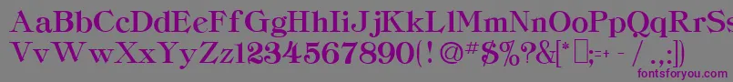 CordellaHeavyRegular Font – Purple Fonts on Gray Background