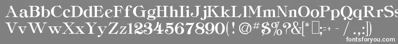 CordellaHeavyRegular Font – White Fonts on Gray Background