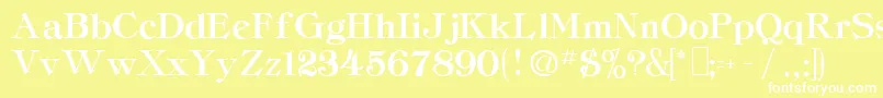 CordellaHeavyRegular Font – White Fonts on Yellow Background