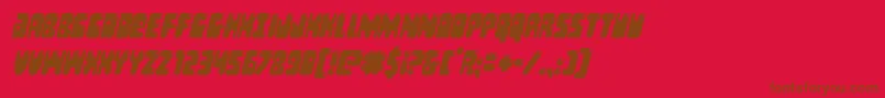 En savoir plus sur la police Bubblebuttcondital Police Bubblebuttcondital – polices brunes sur fond rouge