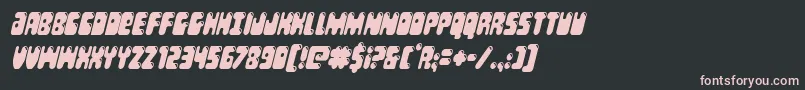 More about Bubblebuttcondital Font Bubblebuttcondital Font – Pink Fonts on Black Background