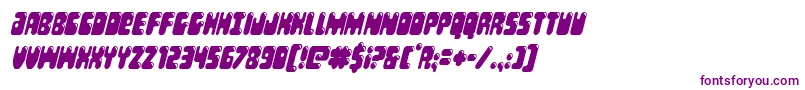 Bubblebuttcondital Font – Purple Fonts on White Background