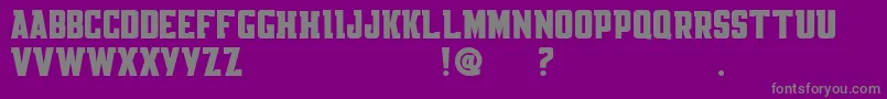 Weitere Informationen zur KnackpackStdRegDemo-Schriftart KnackpackStdRegDemo-Schriftart – Graue Schriften auf violettem Hintergrund