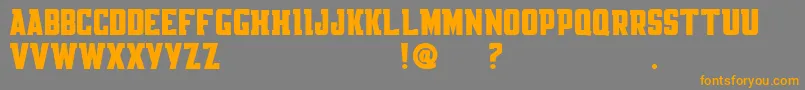 KnackpackStdRegDemo Font – Orange Fonts on Gray Background