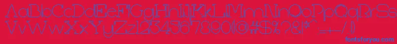 FirstShineRegular Font – Blue Fonts on Red Background