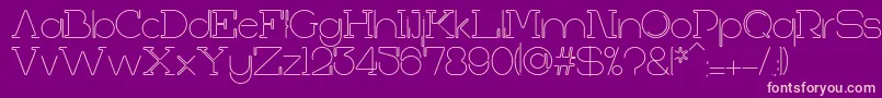 FirstShineRegular Font – Pink Fonts on Purple Background