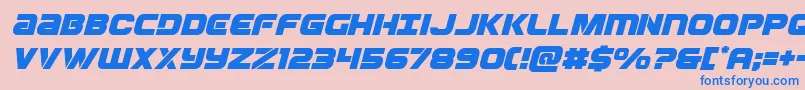 Ozdaital Font – Blue Fonts on Pink Background