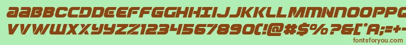 Ozdaital Font – Brown Fonts on Green Background