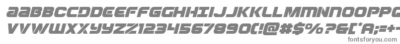 フォントOzdaital – 白い背景に灰色の文字