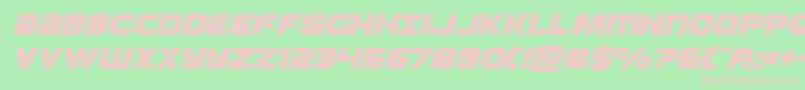 Ozdaital Font – Pink Fonts on Green Background