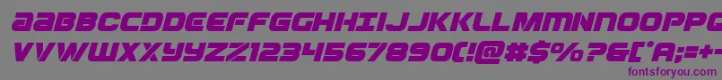 Ozdaital Font – Purple Fonts on Gray Background