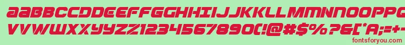 Ozdaital Font – Red Fonts on Green Background