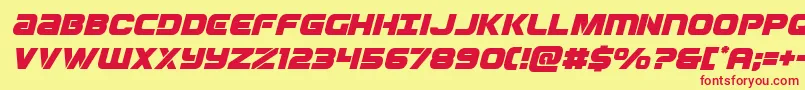 Ozdaital Font – Red Fonts on Yellow Background