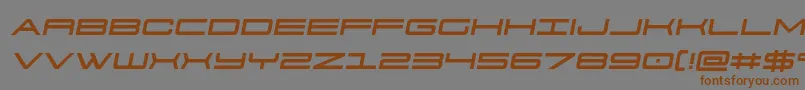 911porschav3semital-fontti – ruskeat fontit harmaalla taustalla