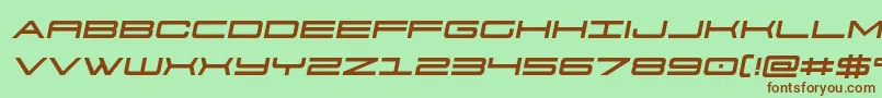 911porschav3semital-Schriftart – Braune Schriften auf grünem Hintergrund