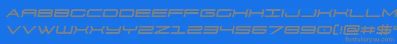 911porschav3semital Font – Gray Fonts on Blue Background