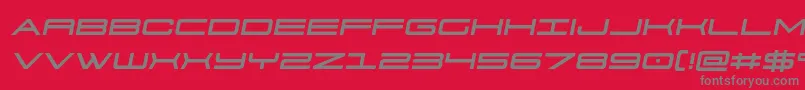 911porschav3semital Font – Gray Fonts on Red Background