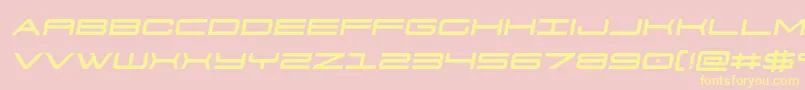 911porschav3semital-Schriftart – Gelbe Schriften auf rosa Hintergrund