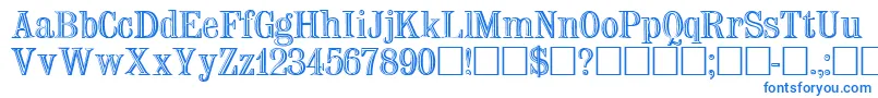 フォントNa – 青いフォント