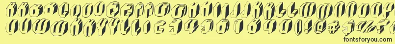 Typoc Font – Black Fonts on Yellow Background